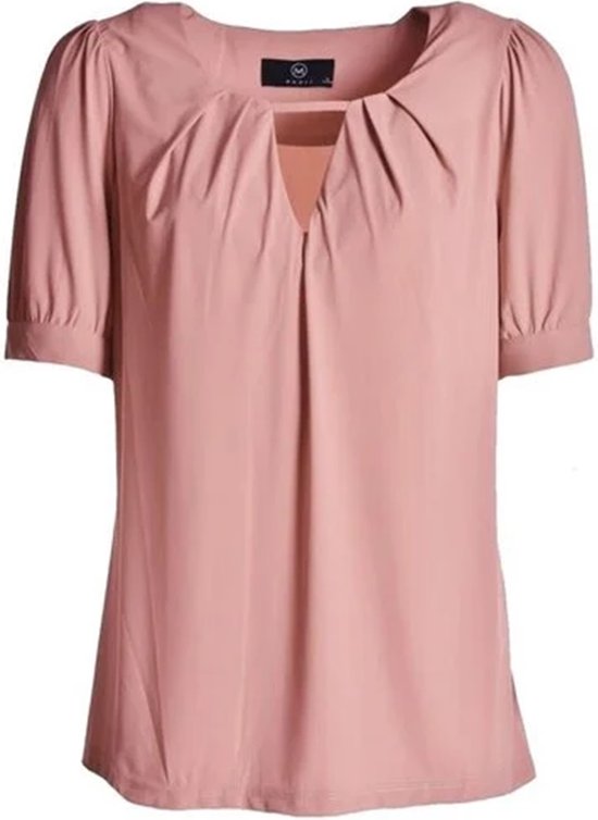 Luxe Travel Top Annelies Oud Roze M 38/40