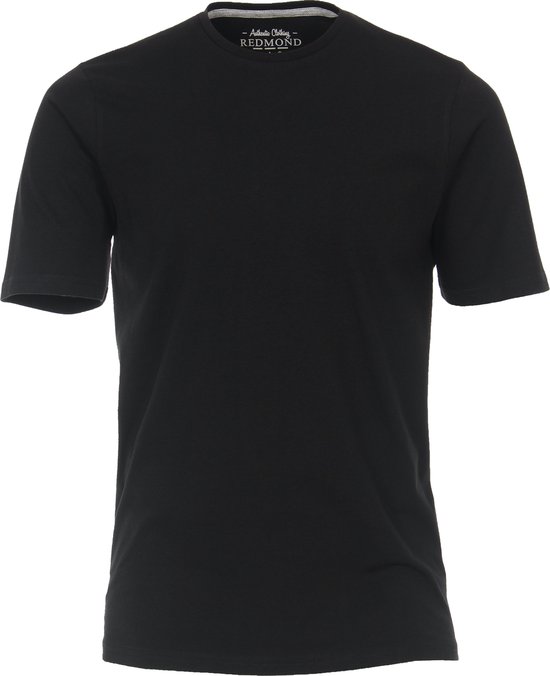 Redmond regular fit T-shirt - korte mouw O-hals - zwart - Maat: 3XL