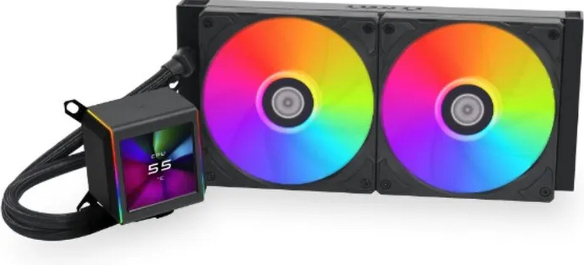 Lian Li GALAHAD II LCD 280 AIO - Vloeistof-koelsysteem processor - Afmeting radiator: 280 mm