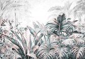 Fotobehang - Jungle - Tropisch - Groen - Bladeren - Safari - Planten - Vliesbehang - 416x290cm (lxb)