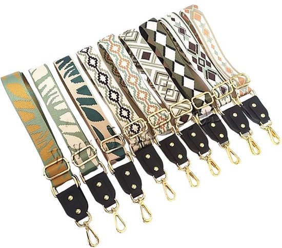 Schouderriem Voor Tas, Tasriemen Om Te Wisselen, Verstelbare Tasriem Breed 3 8 Cm Met Zilveren Karabijnhaak Tasband Schouderriem Draagriem Dameshandtassen Kaki Rood K12 1327890015