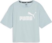 T-shirt Femme PUMA ESS Cropped Logo Tee - Turquoise Surf