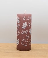 Rustik Lys, Kerst Joy Plum Candle
