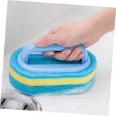 Narimano® Laine d'acier avec poignée Brosse de nettoyage – Éponge pour nettoyage de cuisine, brosse à vaisselle, brosse à vaisselle, brosse de décontamination épaisse