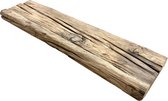 Rustiek eiken spoorwegplank 250 x 45 cm - Boomstam - Boomstam plank - Wandplank hout - Wand plank - Wandplank - Houten plank - Houten planken voor muur