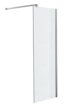 Clp SQUARE - Roestvrijstalen douchewand - NANO-glas - Mat glas 140 x 200 x 100 cm