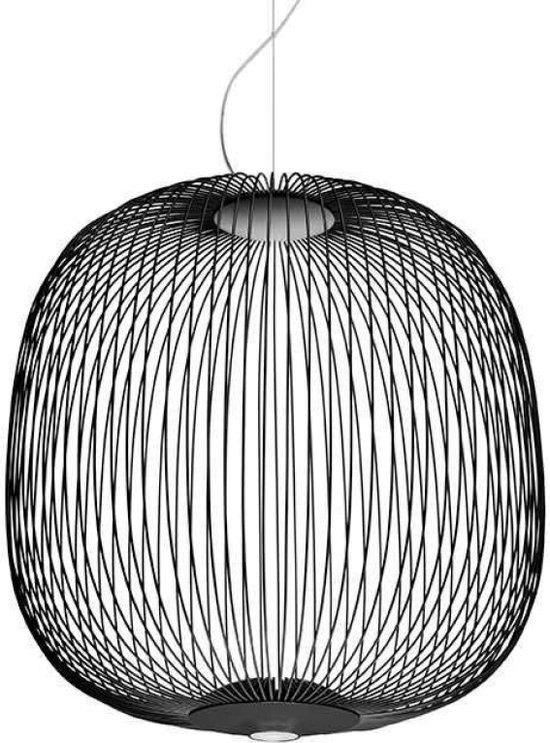 Foto: Charlotte modern hanglamp led zwart 35cm metaal design