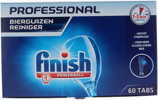 Foto: Finish professional bierglasreiniger 60 tabs