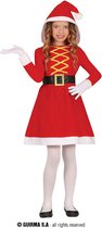 Guirma - Kerst & Oud & Nieuw Kostuum - Elise Het Prachtige Kerstmeisje Kostuum - Rood - 3 - 4 jaar - Kerst - Verkleedkleding