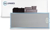 AllSpares Metaalfilter voor afzuigkappen geschikt voor Bosch Siemens Neff 11022474 (482x192x8mm)