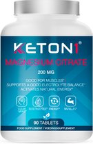 Keton1 | Magnesium Citrate 200mg | 90 Tablets | 1 x 90 tabletten
