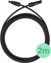 LDY - Solar kabel - 4mm zwart 2 meter met MC4 stekkers