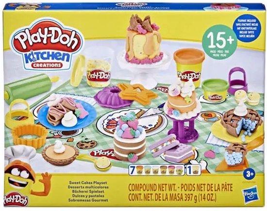 Play-Doh Kitchen Creations - Zoete Taarten Speelset - 3+ Jaar - Play-Doh
