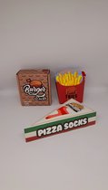 Delicious Snack Socks Men (size 42-47) 3paar - leukste cadeau man - kerst - verjaardag - food