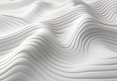 Fotobehang - Abstracte Lijnen - Grijs - Modern - 3D - Vliesbehang - 312x219cm (lxb)