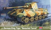 1:72 Academy 13423 German King Tiger - Kit de modèle en plastique pour tourelle Henschel