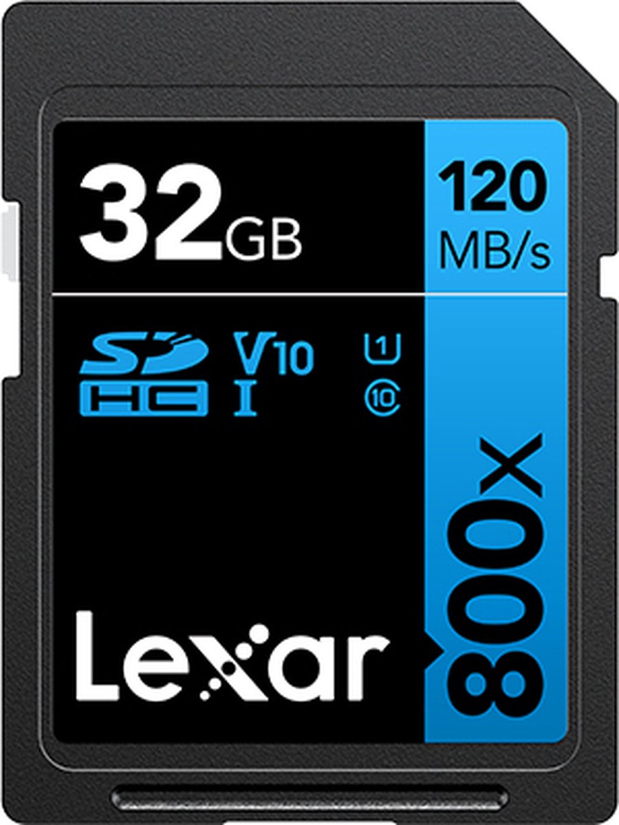 Lexar SDXC Blue Series UHS-I 800x 32GB V30