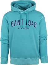 Gant - Hoodie Aqua Groen - Heren - Maat XXL - Modern-fit