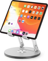 Support de tablette, support pour iPad en aluminium, hauteur réglable, rotation à 360 degrés, support d'ordinateur portable stable pour tablettes de 4 à 12 pouces, pour iPad Mini/ Air/ Pro