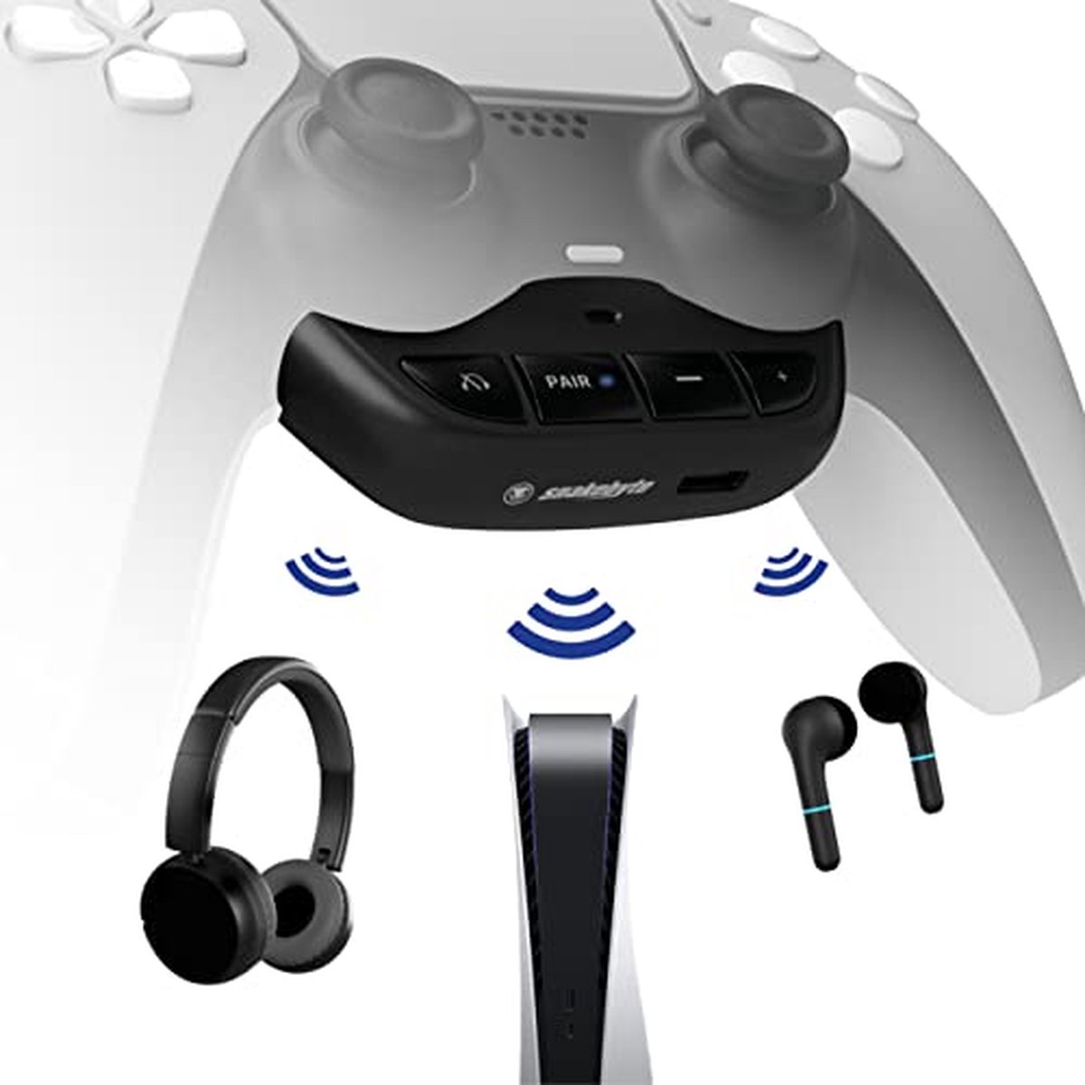 Snakebyte Bluetooth Headset Adapter PS5 Zwart bol