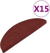vidaXL-Trapmatten-zelfklevend-15-st-56x17x3-cm-rood