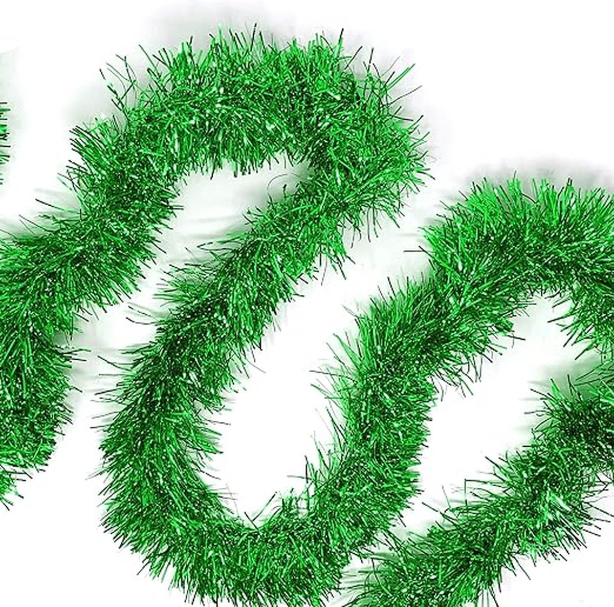 3x Kerstboom folie slinger rood 230 cm * 5cm - Groente kerstslingers - Party Decor - Festival - Feest - Birthday - Verjaardag