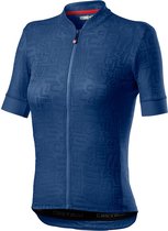 Castelli Fietsshirt korte mouwen Dames Blauw  - PROMESSA JACQUARD JERSEY AGATE BLUE -   L