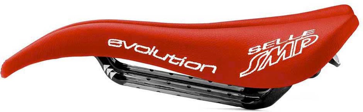 Selle Smp Evolution Carbon Zadel Rood 129 mm Man