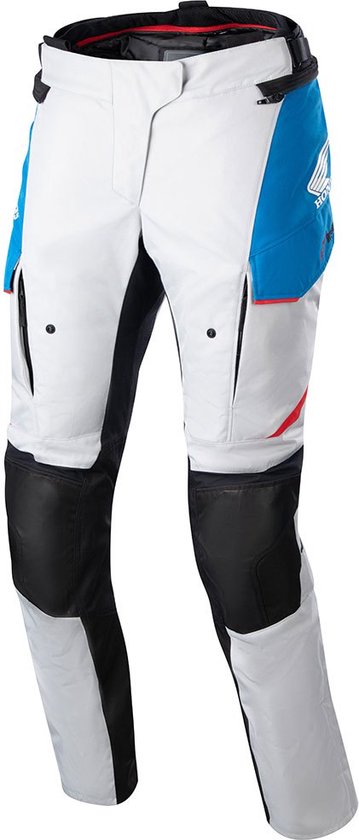 Alpinestars Honda Stella Andes V3 Drystar Broek IJsgrijs Blauw Helder Rood - Maat L - Broek