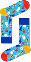 Happy Socks - Chaussettes de Noël - Bring it on - Blauw - Taille 41-46