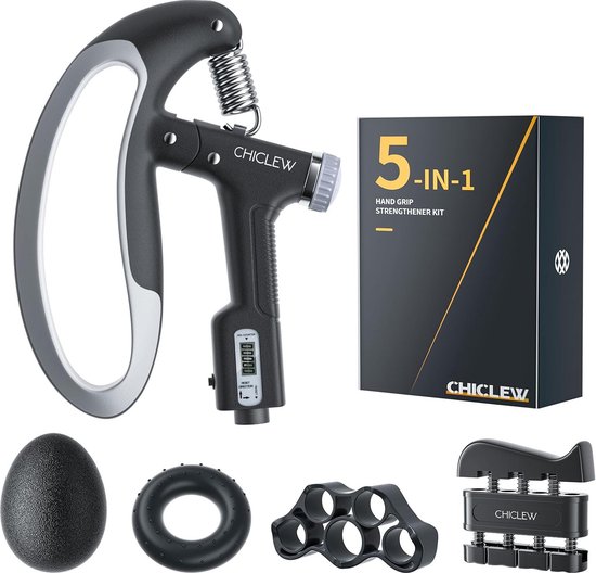 Hand Trainer, Finger Trainer, Forearm Trainer, Adjustable Resistance 10 ...