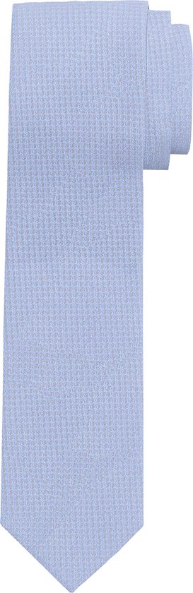 OLYMP smalle stropdas - lichtblauw dessin - Maat: One size