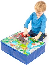 Pop it Up Speelbox Dinosaurus - Opbergdoos & Speelmat - Opbergbox die past onder het bed