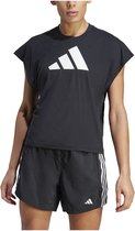 Adidas Icons Regular Fit Logo T-shirt Met Korte Mouwen Zwart M Vrouw