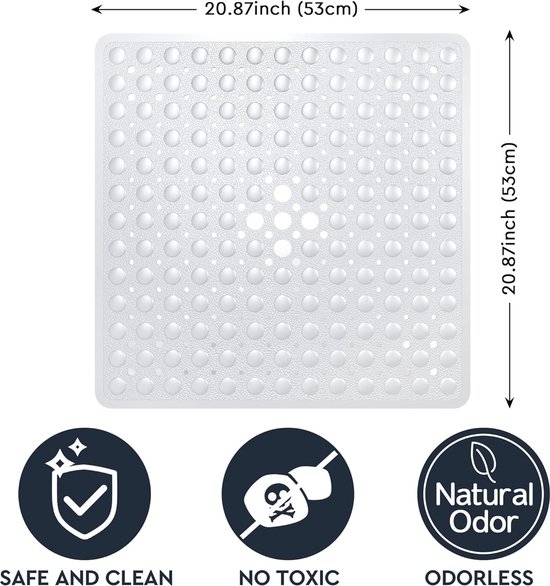 Luxe Spa-Houten Douchemat,Houten Douche Voet Pad,Antislip Douchematten,Badkamer Douchemat,Multifunctionele Houten Badmat,voor Eenvoudige Opslag,voor Binnen of Buiten (80x60cm/31x24in