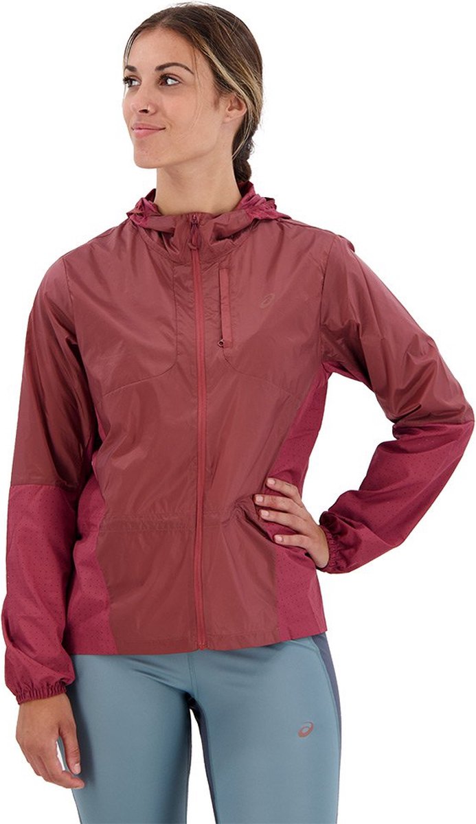 Asics Nagino Packable Run Jasje Vrouw Rood