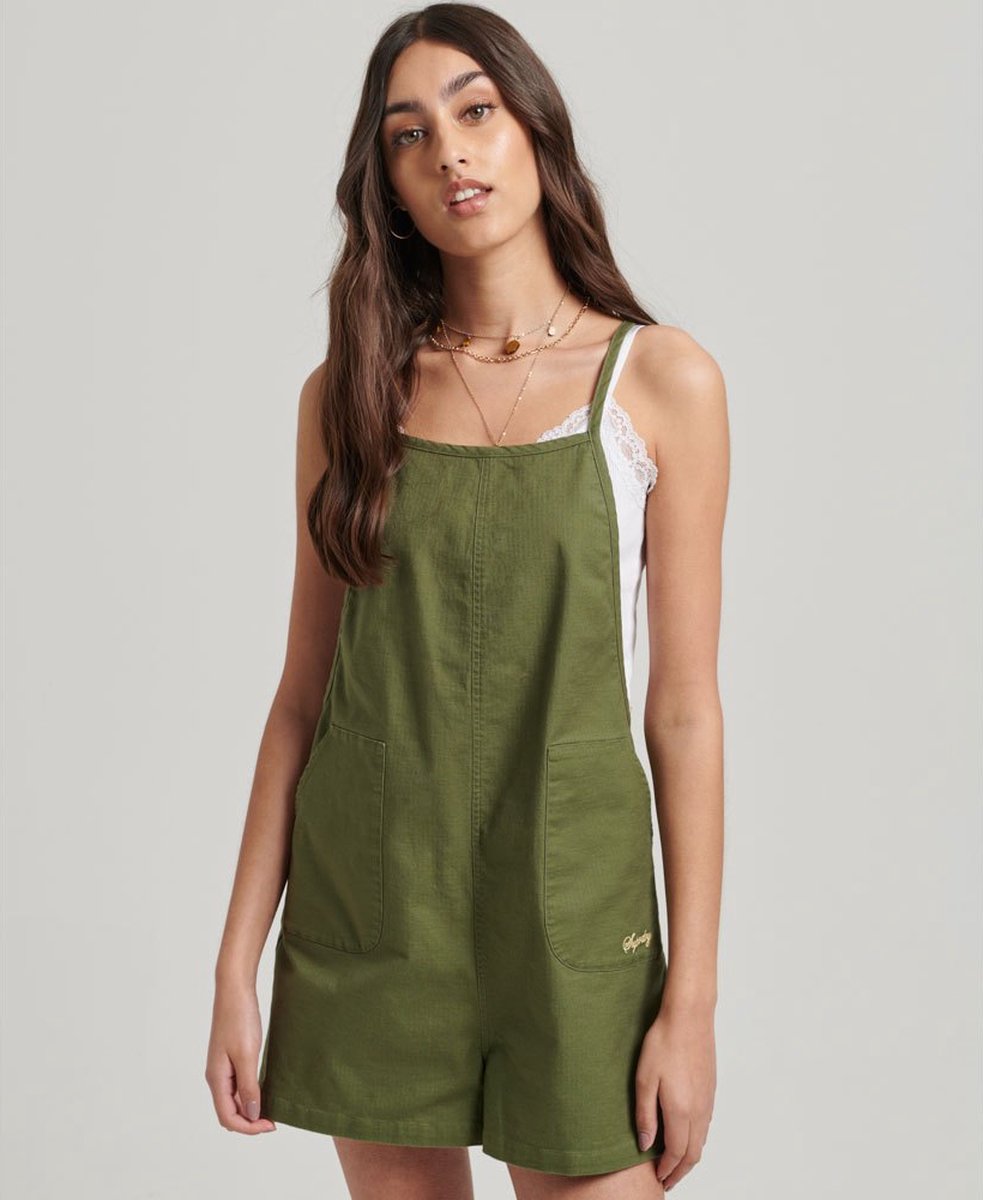 Superdry Vintage Woven Overall XS Vrouw Khaki