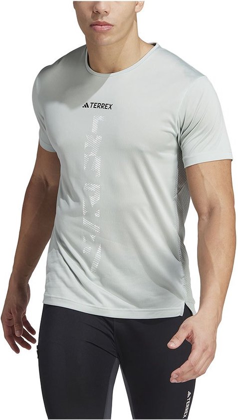 Adidas Terrex Agravic Trail T-shirt Met Korte Mouwen Grijs XL Man