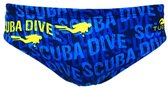 Slip de bain Turbo Scuba Dive Flash Blauw 4XL Homme