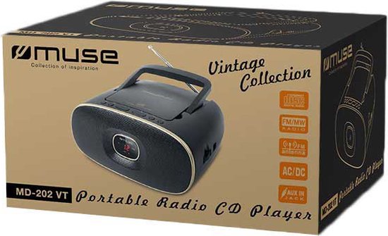Muse MD-202VT - Draagbare radio/CD-speler - Muse Electronics