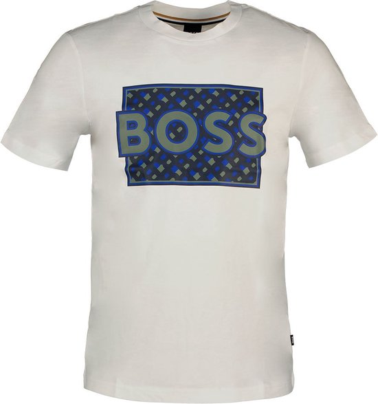Boss Tiburt 353 10236129 01 T-shirt Met Korte Mouwen Wit L Man