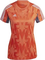T-shirt Adidas Tiro Manche Courte Oranje L Femme