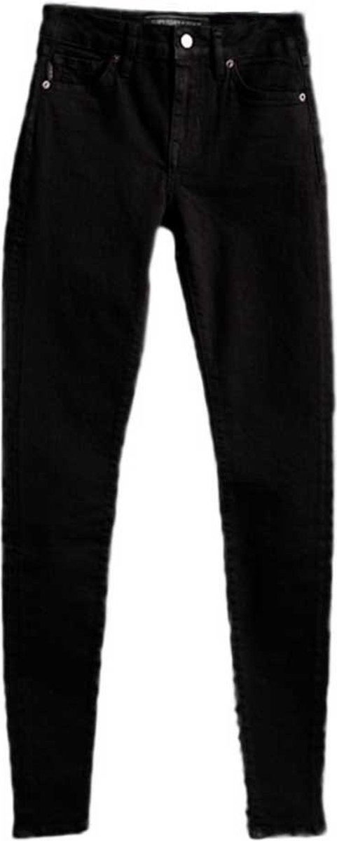 Superdry Mid Rise Skinny Spijkerbroek 24 32 Vrouw Zwart