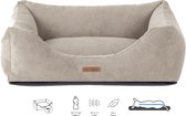 Dog's Lifestyle Orthopedische hondenmand Ribbed Grijs XL 100cm -Ook in L - Wasbare hoes