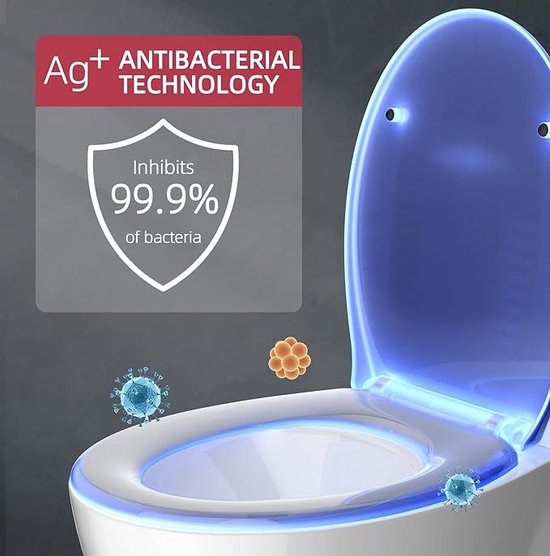 mécanisme de fermeture I Haute qualité - abattant de toilettes à dégagement rapide pour un nettoyage facile, abattant de toilettes Duroplast