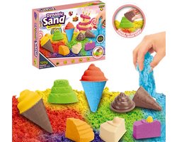 foto van Dynamic Sand - Speelzand - Zand 3+ Jaar - Ijsjes en Taartjes - 500 GRAM