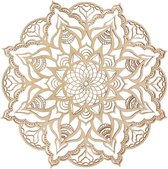 Mandala wanddecoratie hout 30 cm, Indiase bloemen ornament groot, decoratie voor muur - kleuren ontspanning meditatie. Feng Shui esoterie duurzame geschenken