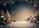 Papieren placemats - WinterWonderland - 100 stuks - 42cm x 29,7cm - Kerst, Winter, Sneeuw