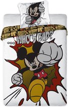 Disney Mickey Mouse Who`s Bad - Dekbedovertrek - Eenpersoons - 140x200 cm - Multi