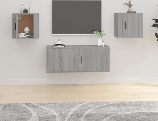 vidaXL-Tv-wandmeubels-2-st-40x34,5x40-cm-grijs-sonoma-eikenkleurig